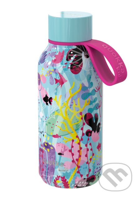 Společenská hra: Nerezová termofľaša Solid Kids s pútkom Underwater 330 ml (Quokka)