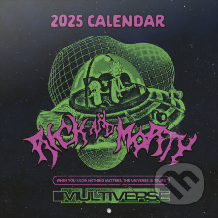 Oficiálny nástenný kalendár Rick and Morty 2025 s plagátom (). , 2024