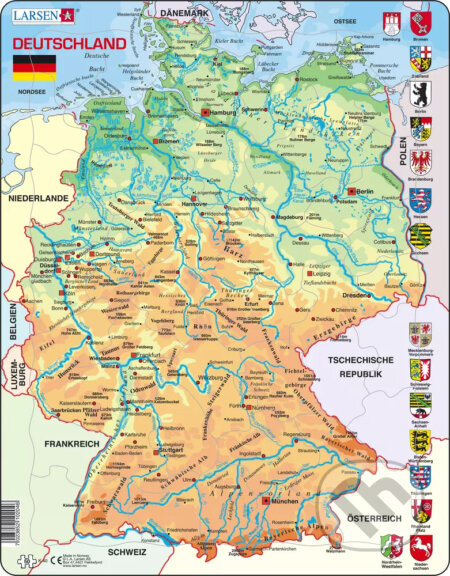 Nemecko - mapa K40, Larsen, 2020