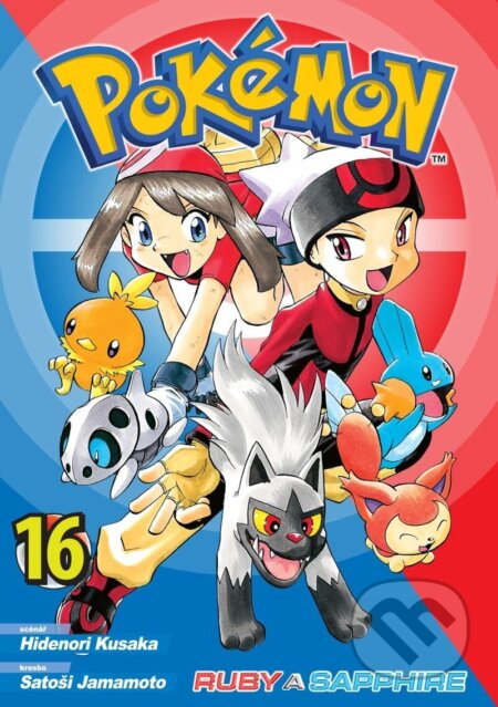 Pokémon 16 - Ruby a Sapphire - Hidenori Kusaka, Satoši Jamamoto (ilustrátor) - kniha z kategorie Komiksy