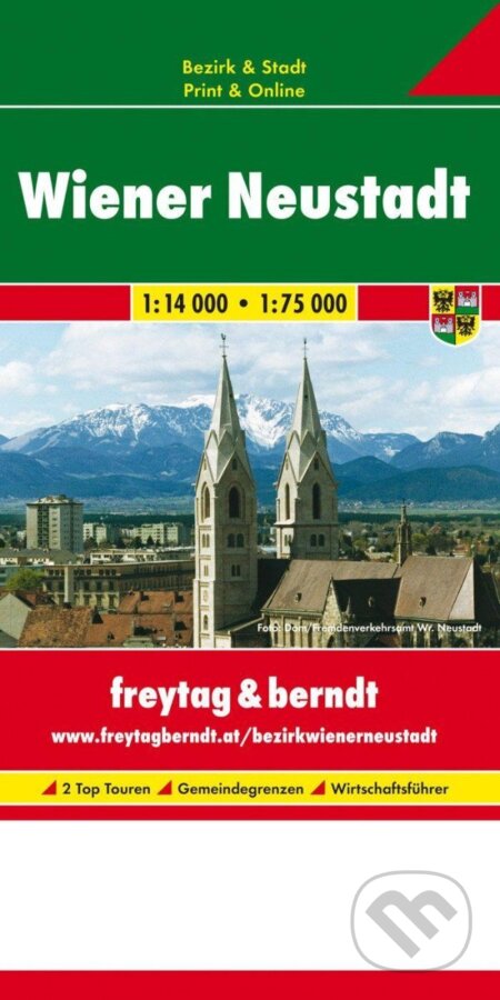 Wiener Neustadt 1:14 000-1:75 000 / plán města (freytag&berndt)