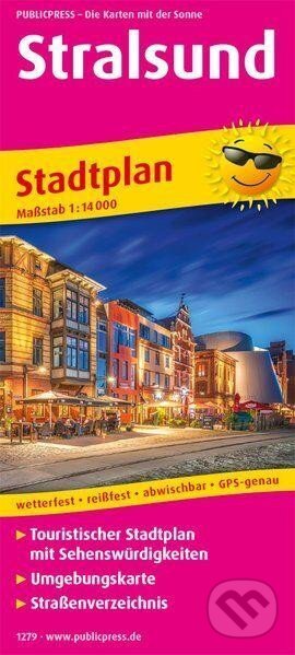 Stralsund 1:16 000 / plán města (freytag&berndt)
