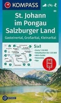 St. Johann im Pongau, Salcbursko 1:50 000 / turistická mapa 80 (Marco Polo)