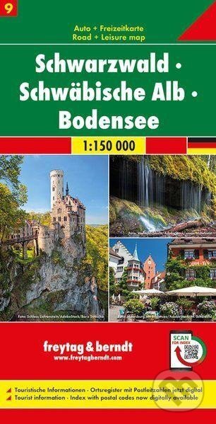 Černý les-Švábská Alba-Bodamské jezero 1:150 000 / automapa (freytag&berndt)