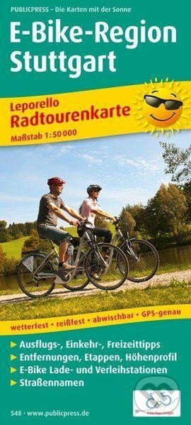 E-Bike-Region Stuttgart 1:50 000 / cyklistická mapa (freytag&berndt)