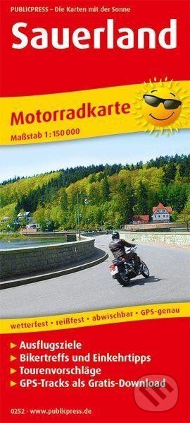 Sauerland 1:150 000 / motocyklová mapa (freytag&berndt)