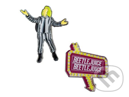 Beetlejuice Odznaky 2 ks