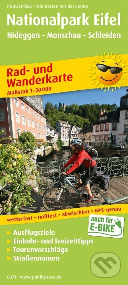 Národní park Eifel, Nideggen-Monschau-Schleiden 1:50 000 / cyklistická a turistická mapa (freytag&berndt)