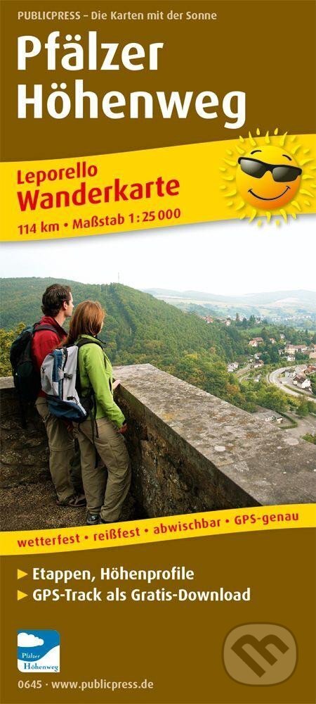 Palatinate High Trail 1:25 000 / turistická mapa (freytag&berndt)