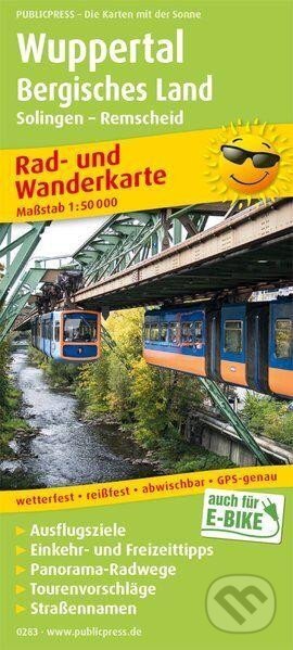 Wuppertal-Bergisches Land, Solingen-Remscheid 1:50 000 / cyklistická a turistická mapa (freytag&berndt)