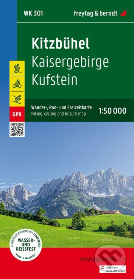 Kitzbühel 1:50 000 / turistická a cykloturistická mapa (freytag&berndt)