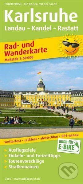 Karlsruhe, Landau-Kandel-Rastatt 1:50 000 / cyklistická a turistická mapa (freytag&berndt)