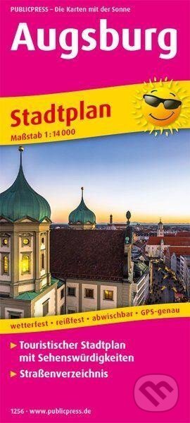 Augsburg 1:14 000 / plán města (freytag&berndt)