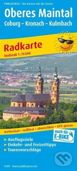 Horní Mohanské údolí /Coburg-Kronach-Kulmbach 1:75 000 / cyklistická mapa (freytag&berndt)