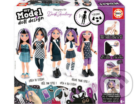 EDUCA Kreativní sada My Model Doll Design: Temná akademie 157001