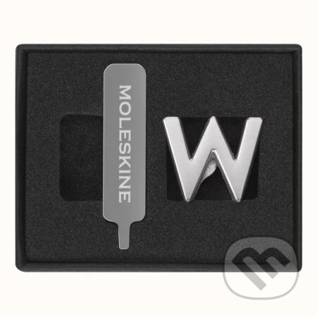 Moleskine - ozdoba na zápisník – písmeno W