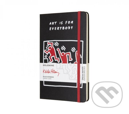 Moleskine - Keith Haring červený zápisník, Moleskine, 2017