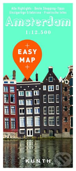 Amsterdam - Easy Map 1:12 500, Kunth, 2016