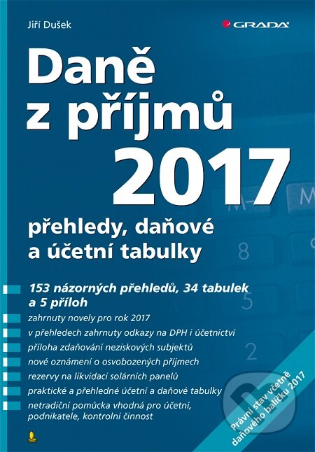 Daně z příjmů 2017 - Jiří Dušek, Grada, 2017