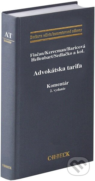 Advokátska tarifa. Komentár - kolektív autorov, C. H. Beck SK, 2024