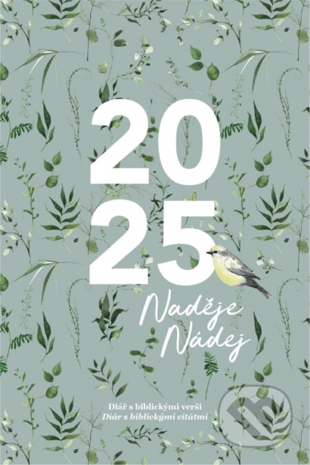 Diár Nádej 2025 - diár s biblickými citátmi (Elist)