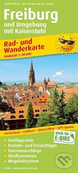 Freiburg a okolí s Kaiserstuhl 1:50 000 / cyklistická a turistická mapa (freytag&berndt)