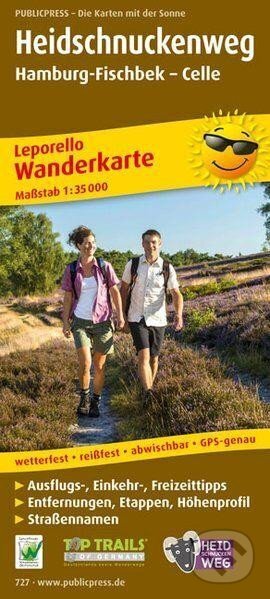 Heidschnuckenweg, Hamburg-Fischbek-Celle 1:35 000 / turistická mapa (freytag&berndt)