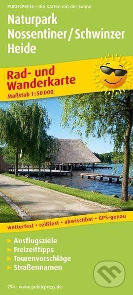 Přírodní park Nossentiner/Schwinzer Heide 1:50 000 / cyklistická a turistická mapa (freytag&berndt)