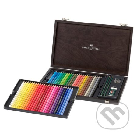 Pastelky Polychromos set 48 ks - drevená kazeta