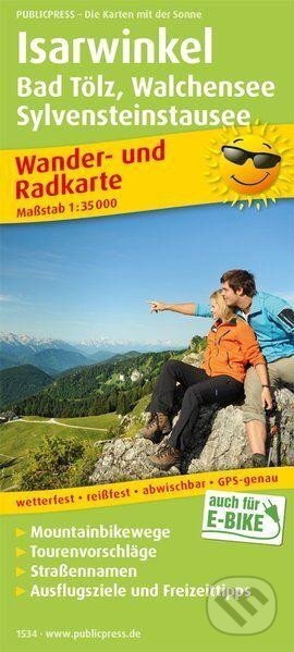 Isarwinkel, Bad Tölz, Walchensee, Sylvensteinstausee 1:35 000 / turistická a cykloturistická mapa (freytag&berndt)