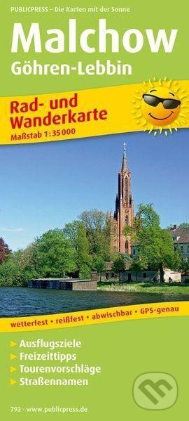 Malchow, Göhren-Lebbin 1:35 000 / cyklistická a turistická mapa (freytag&berndt)