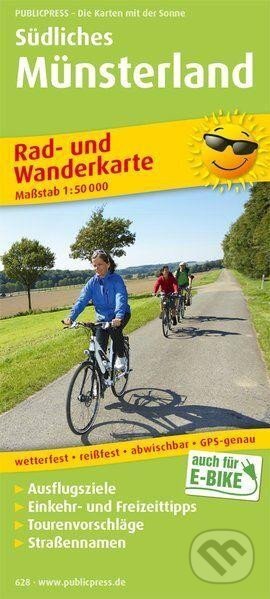 Jižní Münsterland 1:50 000 / cyklistická a turistická mapa (freytag&berndt)