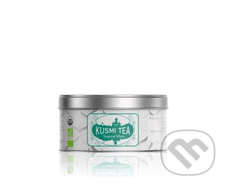 Kávy a čaje: Kusmi Tea Sypaný biely čaj Tropical White Bio, kovová dóza 20 g (Kusmi Tea). Kusmi Tea, 2024