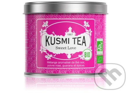 Kávy a čaje: Kusmi Tea Sypaný čierny čaj Sweet Love Bio, kovová dóza 100 g (Kusmi Tea). Kusmi Tea, 2024
