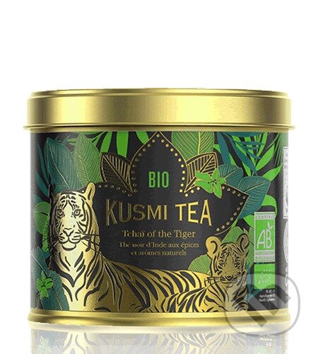 Kávy a čaje: Kusmi Tea Sypaný čierny čaj Tchai of the Tiger Bio, kovová dóza 100 g (Kusmi Tea). Kusmi Tea, 2024