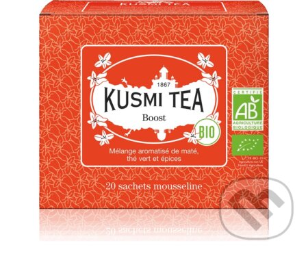 Kávy a čaje: Kusmi Tea Porciovaný bylinný čaj Boost Bio, 20 vrecúšok (Kusmi Tea). Kusmi Tea, 2024
