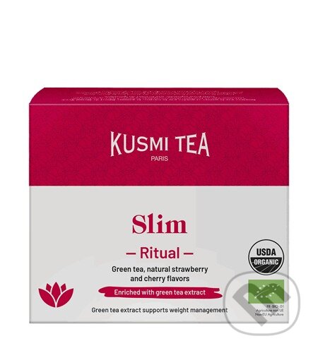Kusmi Tea Porciovaný zelený čaj na zrýchlenie metabolizmu Slim Ritual, 18 vrecúšok