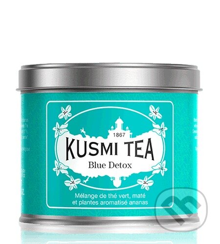 Kávy a čaje: Kusmi Tea Sypaný zelený čaj Blue Detox, kovová dóza 100 g (Kusmi Tea). Kusmi Tea, 2024