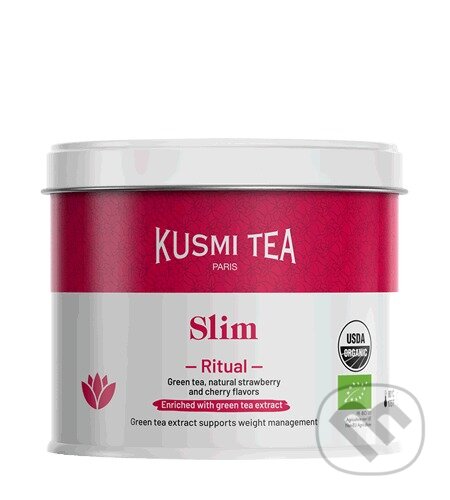 Kusmi Tea Sypaný zelený čaj na zrýchlenie metabolizmu Slim Ritual, kovová dóza 100 g