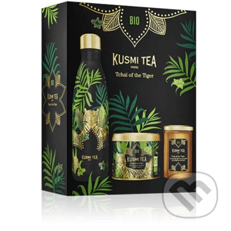 Kávy a čaje: Kusmi Tea Darčekový set Tchai of the Tiger: dóza s čajom (100 g), želé (250 g) a termofľaša 0,5 l (Kusmi Tea). Kusmi Tea, 2024