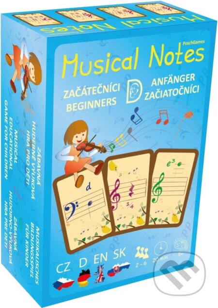 Společenská hra: Notové karty - Začátečníci (PoschGames)
