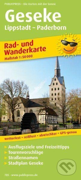 Geseke, Lippstadt-Paderborn 1:50 000 / cyklistická a turistická mapa (freytag&berndt)