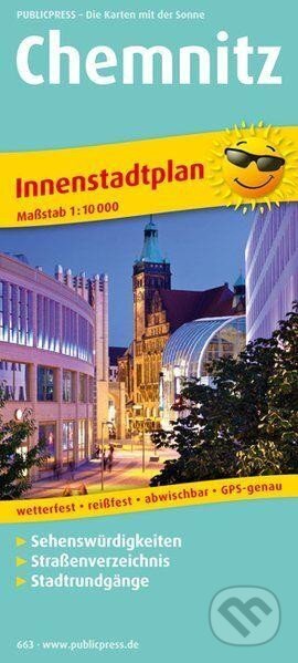 Chemnitz 1:10 000 / plán města (freytag&berndt)