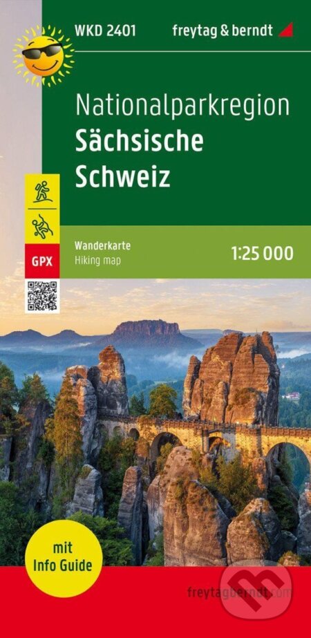 Národní park Saské Švýcarsko 1:25 000 / turistická a cykloturistická mapa s informačním průvodcem (freytag&berndt)
