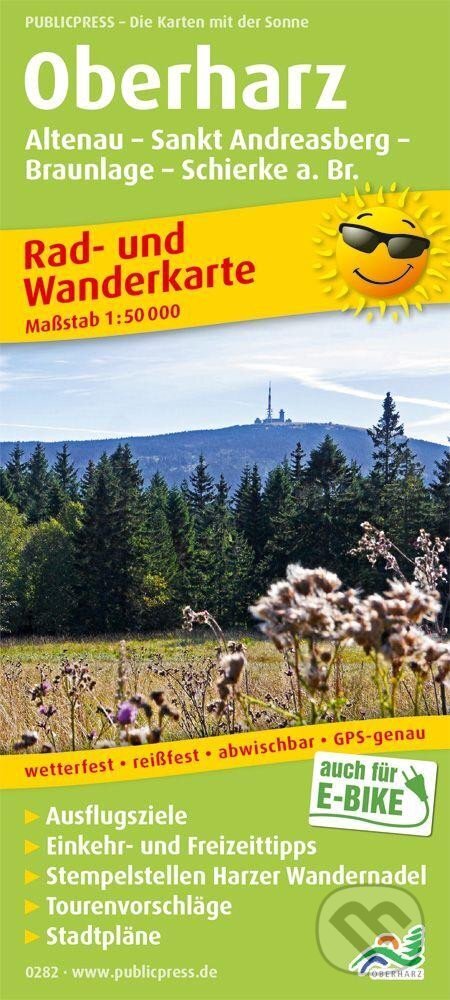 Oberharz-Altenau, St. Andreasberg, Braunlage, Schierke am Brocken 1:50 000 / cyklistická a turistická mapa (freytag&berndt)