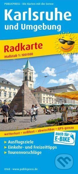 Karlsruhe a okolí 1:100 000 / cyklistická mapa (freytag&berndt)