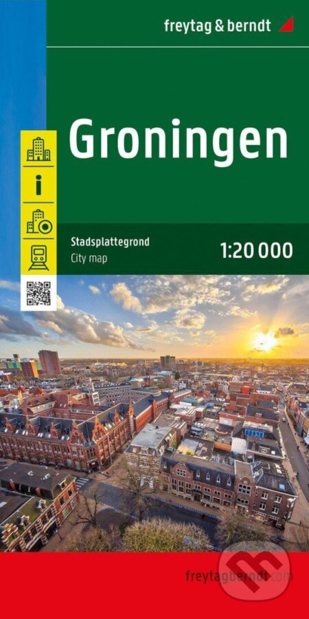 Groningen 1:20 000 / plán města (freytag&berndt)