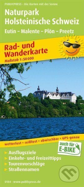 Přírodní park Holstein Switzerland, Eutin-Malente-Plon-Preetz 1:50 000 / cyklistická a turistická mapa (freytag&berndt)