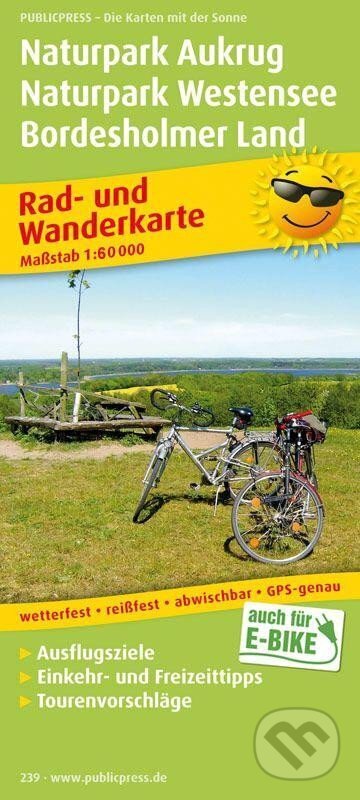 Přírodní park Aukrug Westensee-Bordesholmer Land 1:60 000 / cyklistická a turistická mapa (freytag&berndt)