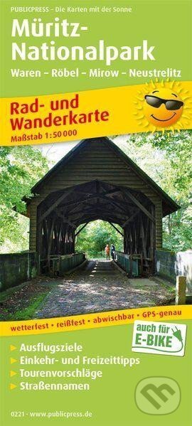Müritz, Waren-Röbel-Mirow-Neustrelitz 1:50 000 / cyklistická a turistická mapa (freytag&berndt)